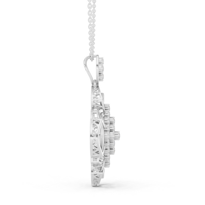 Museum-Style Rare Used Diamond Pendant Combo With Precision Geometry And Luxury Appeal