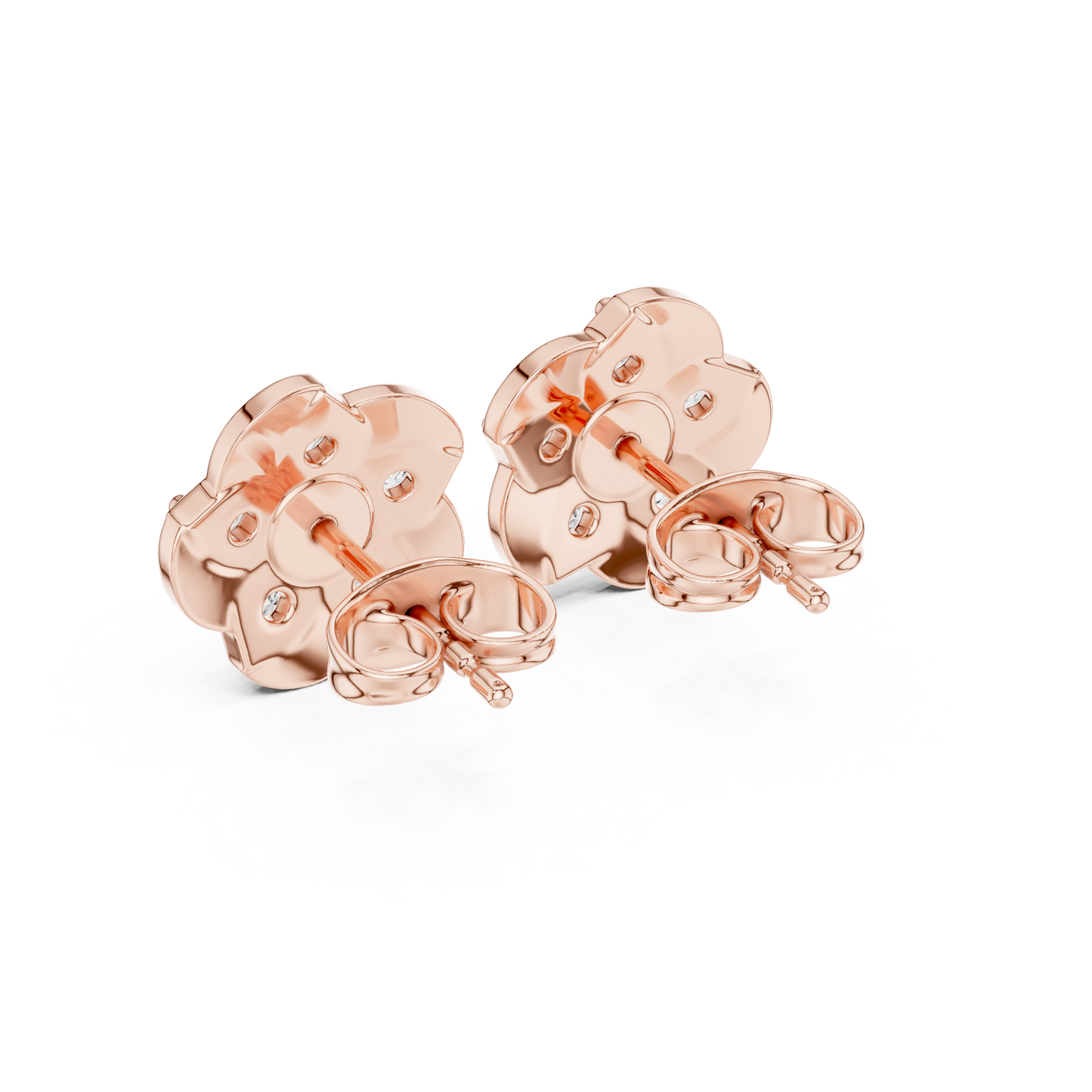 Opulent Bloom Diamonds | Signature Floral Studs | Fine Gold Earrings For Modern Royalty