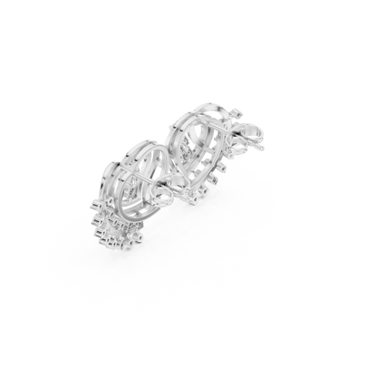 Infinity Heart Aura Diamond Earrings – 3D Spiral Luxury Studs for Everyday Elegance