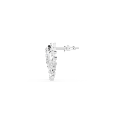 Infinity Heart Aura Diamond Earrings – 3D Spiral Luxury Studs for Everyday Elegance