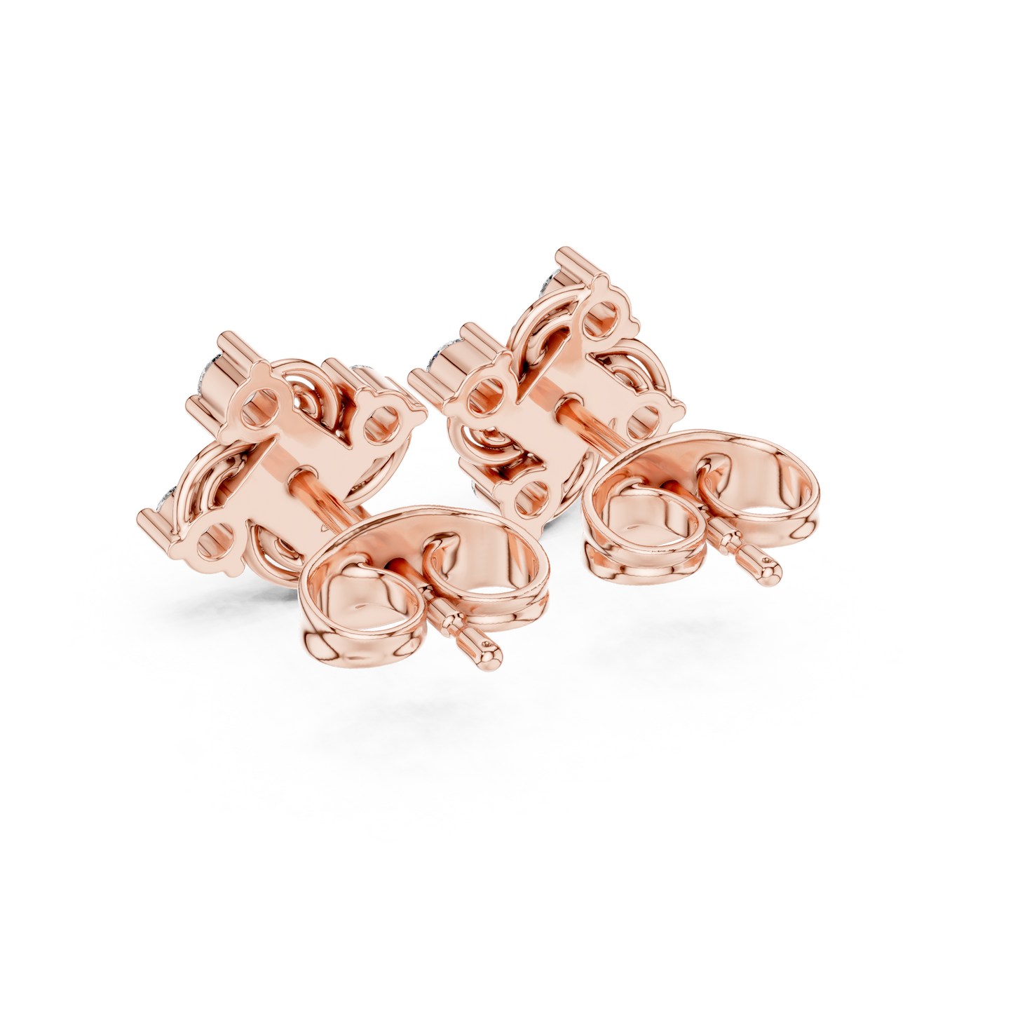Velvet Radiance Diamond Earrings | Premium Floral Swirl Setting | Soft Brilliance With Powerful Presence