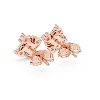 Velvet Radiance Diamond Earrings | Premium Floral Swirl Setting | Soft Brilliance With Powerful Presence