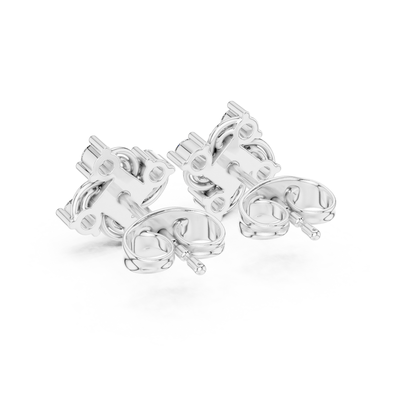 Velvet Radiance Diamond Earrings | Premium Floral Swirl Setting | Soft Brilliance With Powerful Presence