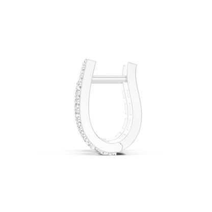 Polaris Taper-Diamond Huggie Hoops | Sculpted Luxe Gold | Ultra Sparkle Modern Earrings