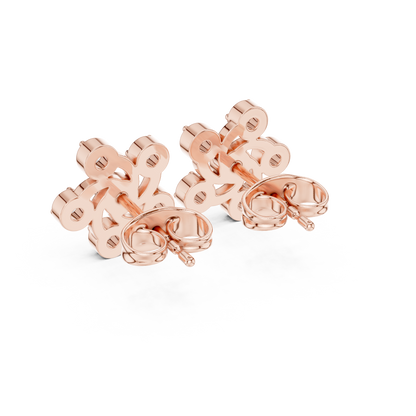 Imperial Halo Diamond Studs | Premium Gold Sculpted Art | Rare Elegant Contemporary Statement Earrings