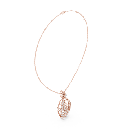 Exquisite diamond gold pendant - Elite handcrafted brilliance - Made to command attention everywhere - Where craftsmanship meets pure opulence