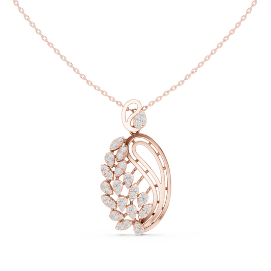Exquisite diamond gold pendant - Elite handcrafted brilliance - Made to command attention everywhere - Where craftsmanship meets pure opulence