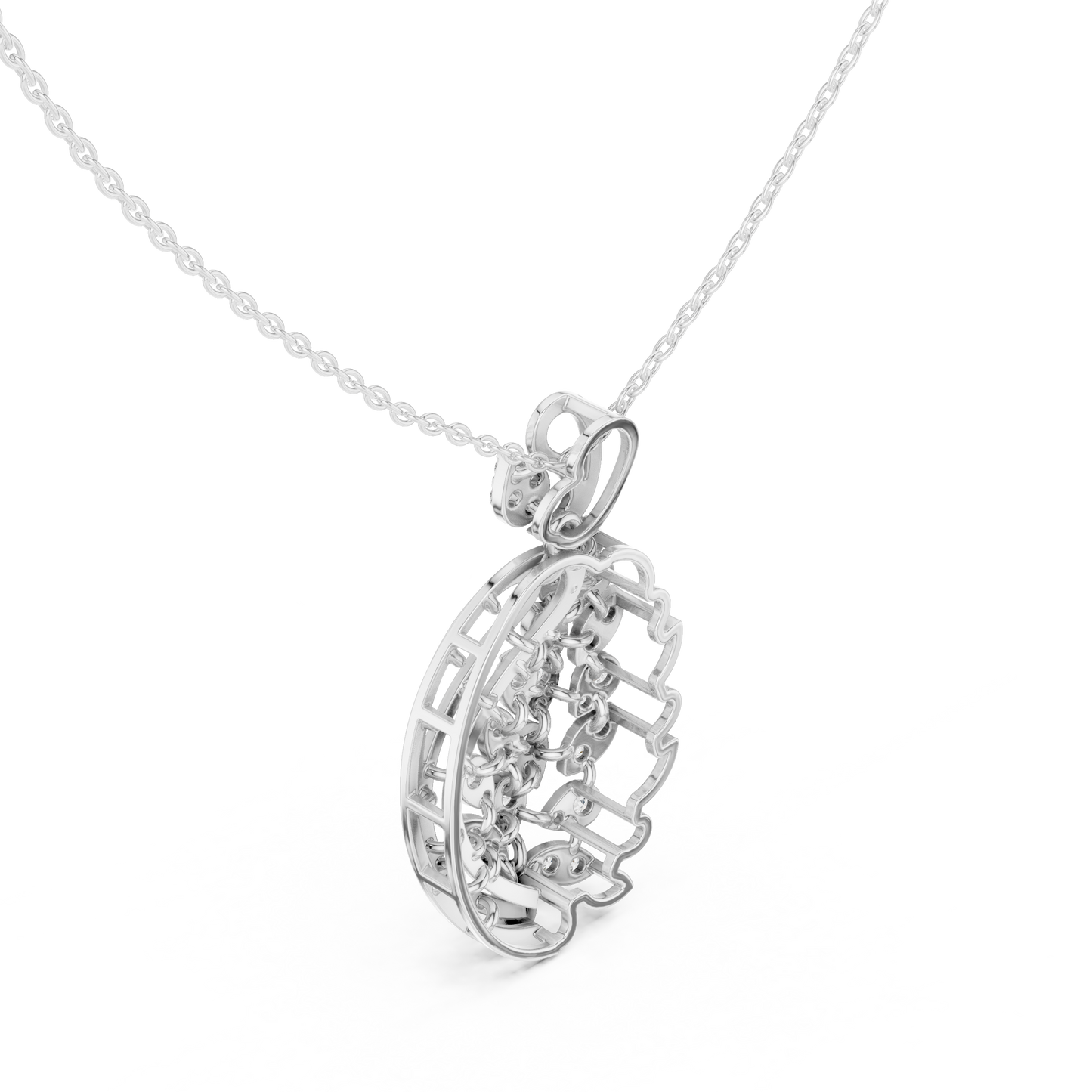 Exquisite diamond gold pendant - Elite handcrafted brilliance - Made to command attention everywhere - Where craftsmanship meets pure opulence