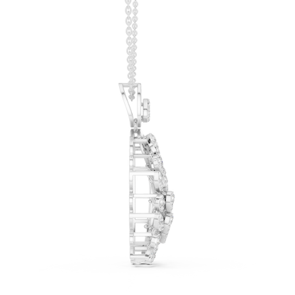 Exquisite diamond gold pendant - Elite handcrafted brilliance - Made to command attention everywhere - Where craftsmanship meets pure opulence