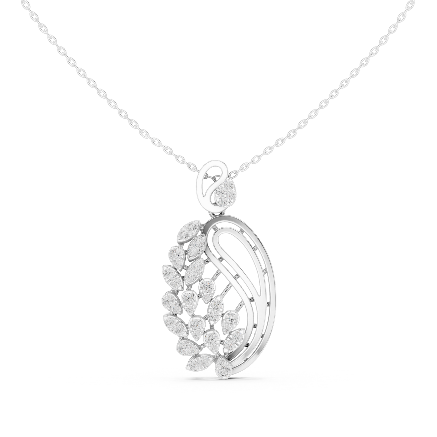 Exquisite diamond gold pendant - Elite handcrafted brilliance - Made to command attention everywhere - Where craftsmanship meets pure opulence