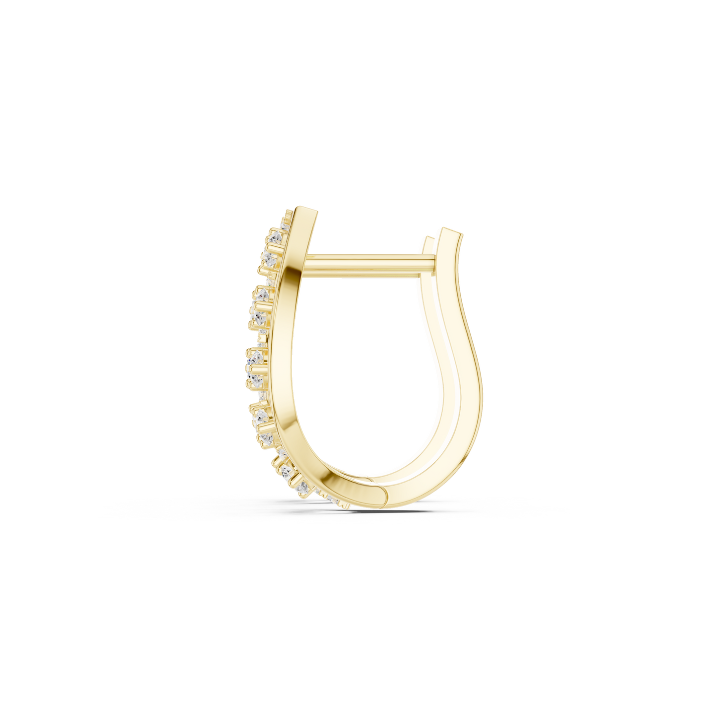 Star Rib Celestial Huggies – Bold Sculptural Luxury Jewelry - Modern Artistic Earrings