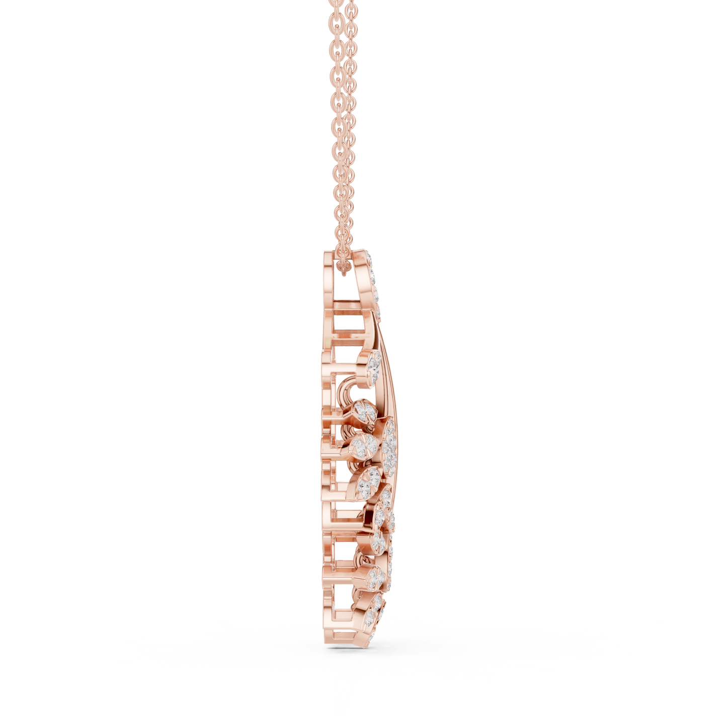 Opulent Bloom Diamond | Designer Statement Necklace | Elite Craftsmanship With Poetic Fire