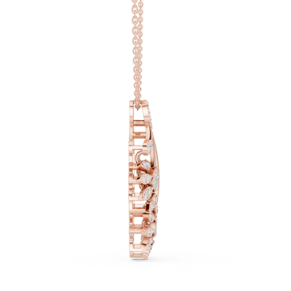 Opulent Bloom Diamond | Designer Statement Necklace | Elite Craftsmanship With Poetic Fire