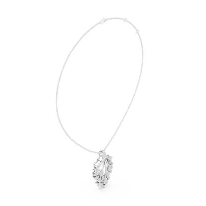 Opulent Bloom Diamond | Designer Statement Necklace | Elite Craftsmanship With Poetic Fire