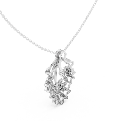 Opulent Bloom Diamond | Designer Statement Necklace | Elite Craftsmanship With Poetic Fire