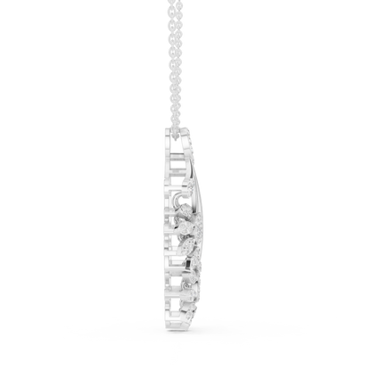 Opulent Bloom Diamond | Designer Statement Necklace | Elite Craftsmanship With Poetic Fire