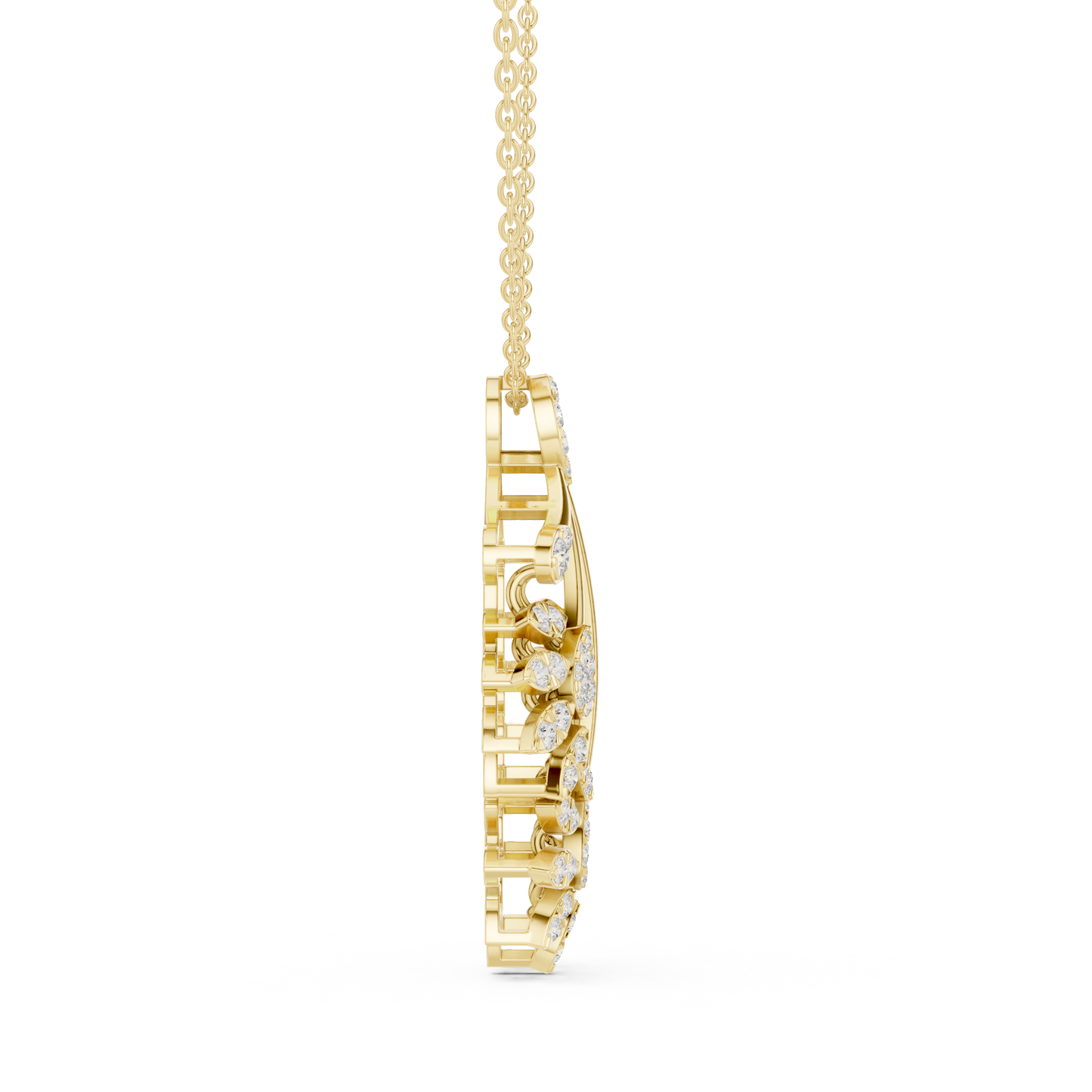 Opulent Bloom Diamond | Designer Statement Necklace | Elite Craftsmanship With Poetic Fire