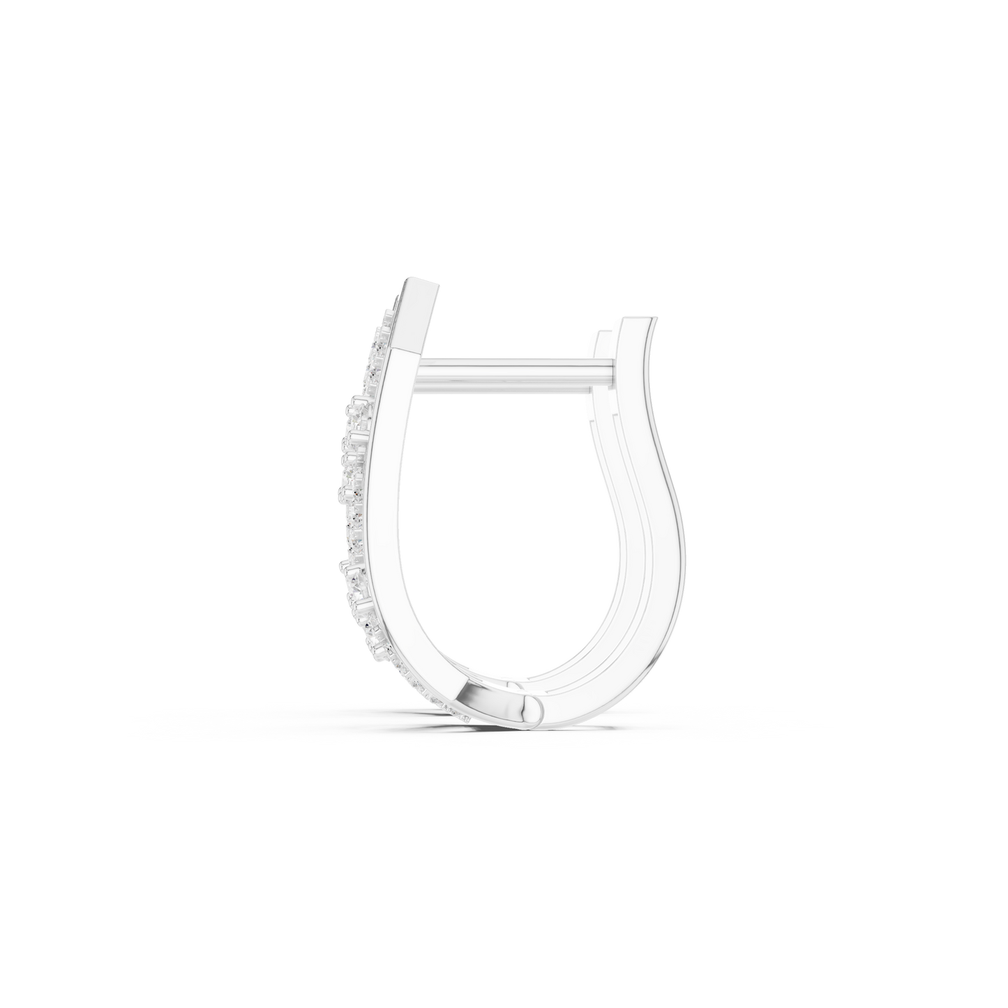 Collector’s Edition Diamond Earrings – Contemporary Silver Sculpture with Diamonds