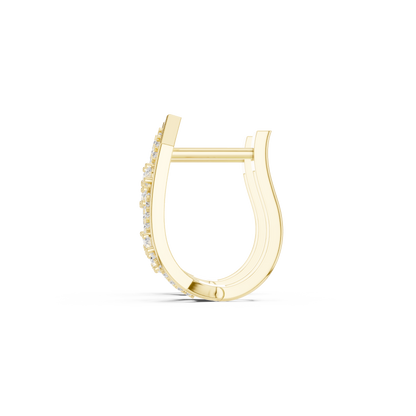 Collector’s Edition Diamond Earrings – Contemporary Silver Sculpture with Diamonds