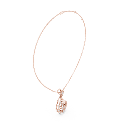 Classic Pear Diamond Pendant | Luxury Gold Necklace Style | Engagement Gift Timeless Bridal Jewelry