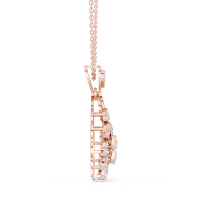 Classic Pear Diamond Pendant | Luxury Gold Necklace Style | Engagement Gift Timeless Bridal Jewelry