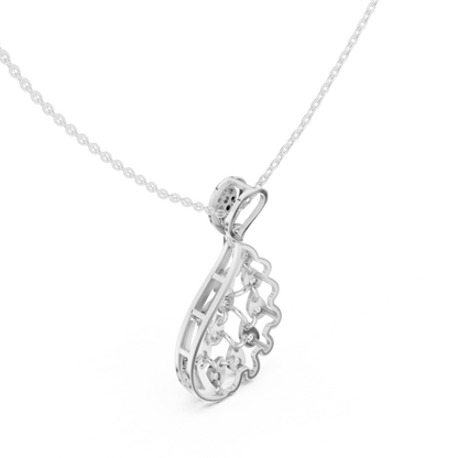 Classic Pear Diamond Pendant | Luxury Gold Necklace Style | Engagement Gift Timeless Bridal Jewelry