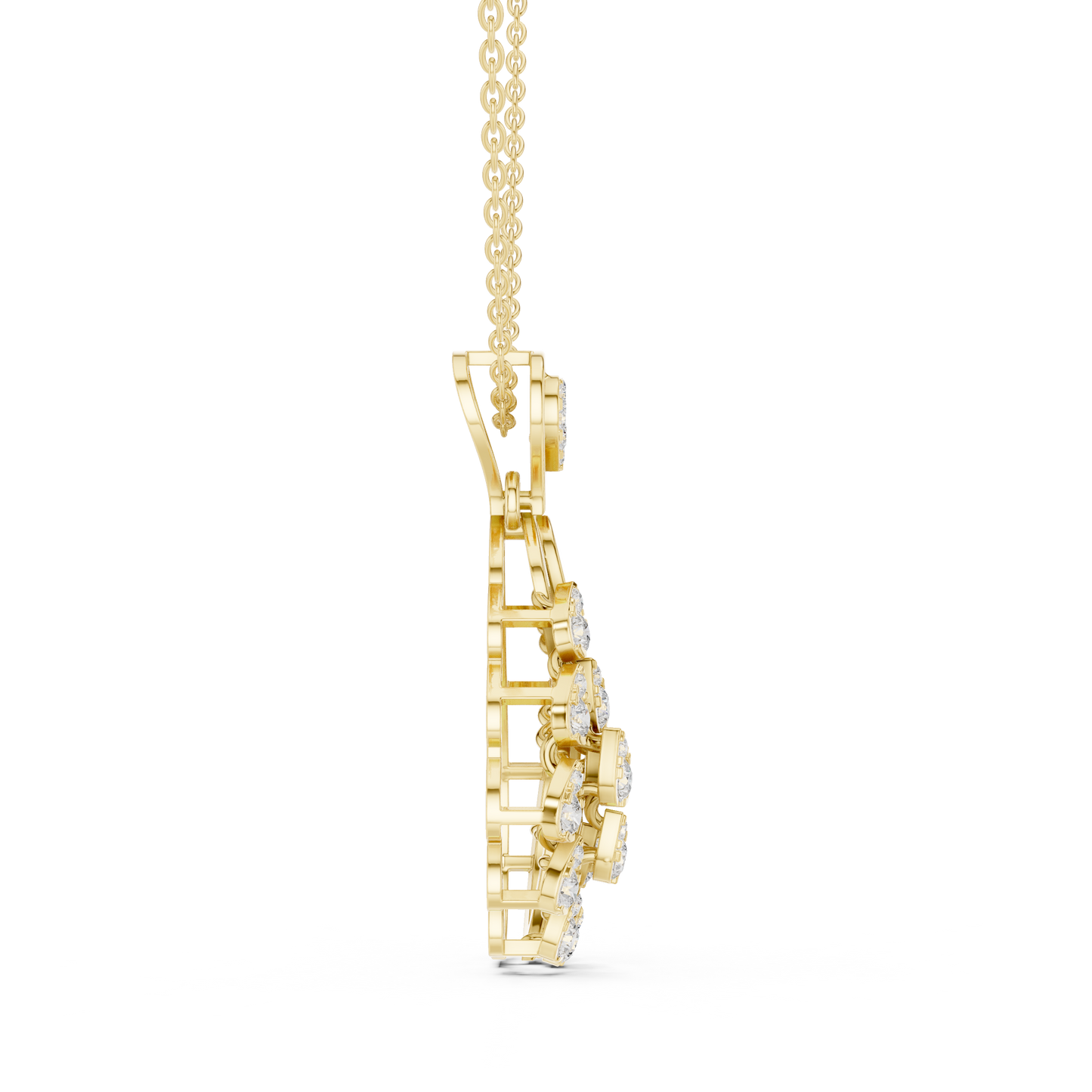 Classic Pear Diamond Pendant | Luxury Gold Necklace Style | Engagement Gift Timeless Bridal Jewelry