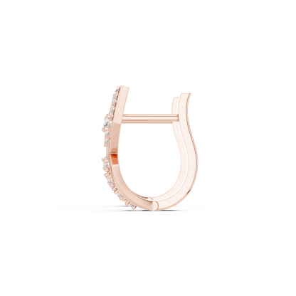 Quantum Gleam Diamond Earrings • Diamond-Set Angular Gold Hoops • Ultra-Modern Statement