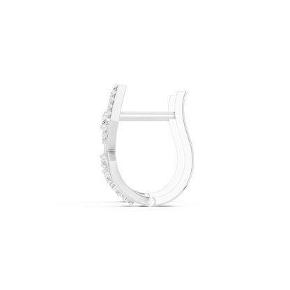 Quantum Gleam Diamond Earrings • Diamond-Set Angular Gold Hoops • Ultra-Modern Statement