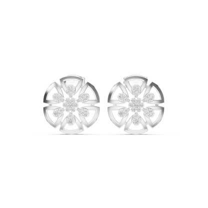 Premium Floral Diamond Studs | Luxury Gold Statement Earrings | Where Beauty Meets Timeless Craftsmanship
