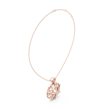 Heavenly Petal Radiance | Mandala Diamond Pendant | Luxury Gold Necklace Timeless Art