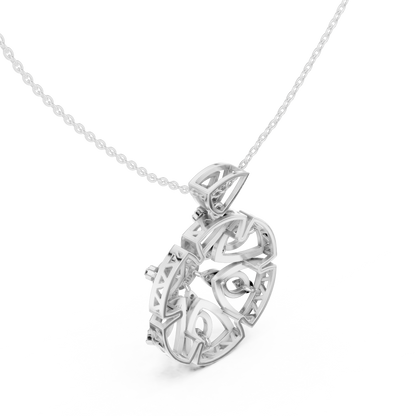 Heavenly Petal Radiance | Mandala Diamond Pendant | Luxury Gold Necklace Timeless Art