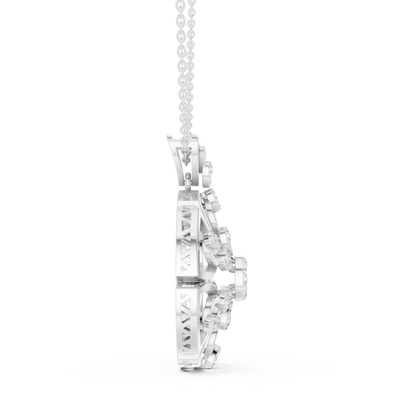 Heavenly Petal Radiance | Mandala Diamond Pendant | Luxury Gold Necklace Timeless Art