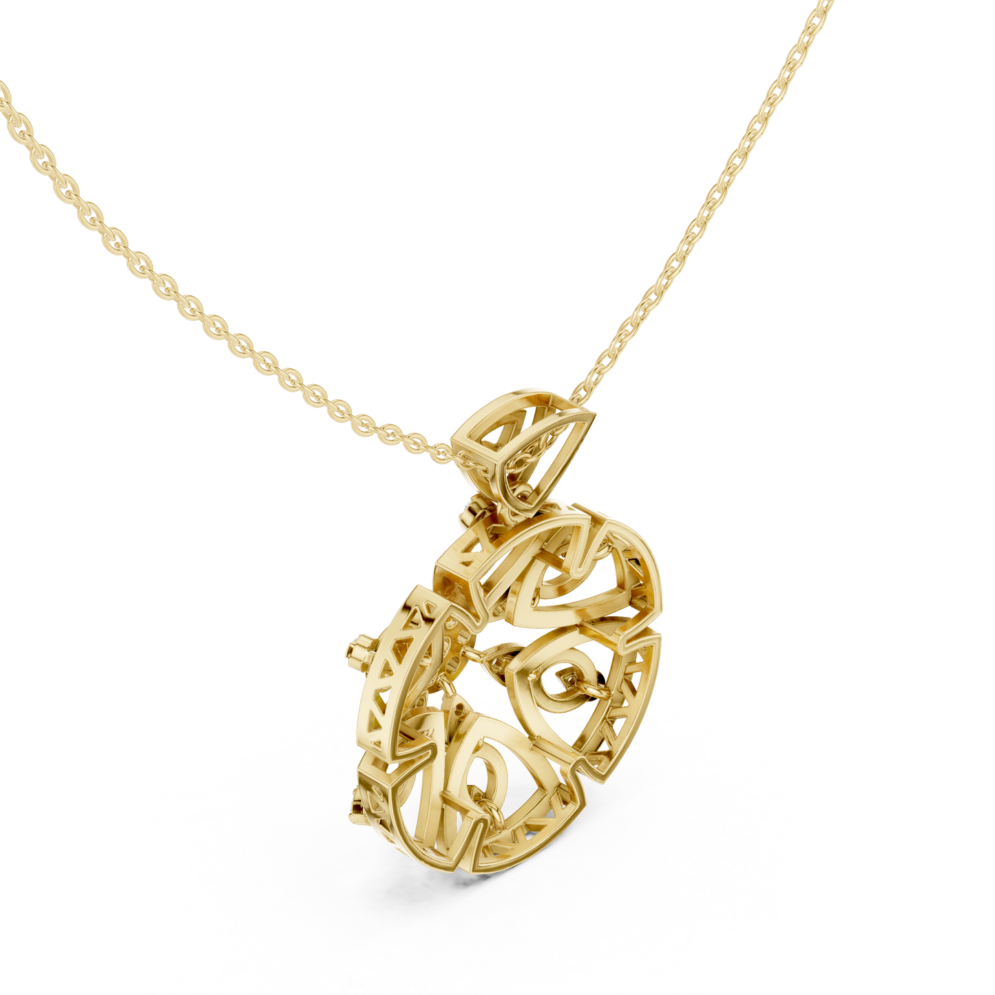 Heavenly Petal Radiance | Mandala Diamond Pendant | Luxury Gold Necklace Timeless Art