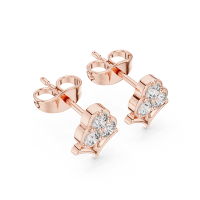 Modern Diamond Blossom Luxury Stud Earrings Grace Meets Minimalist Perfection