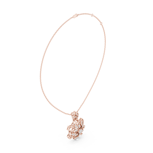 Ornate Diamond Mandala Pendant | Luxury Statement Necklace Piece | Crafted To Command Pure Attention