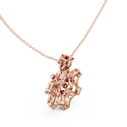 Ornate Diamond Mandala Pendant | Luxury Statement Necklace Piece | Crafted To Command Pure Attention