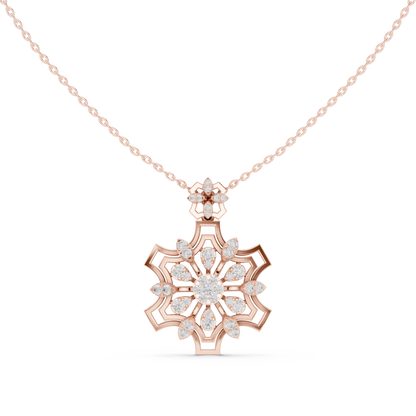 Ornate Diamond Mandala Pendant | Luxury Statement Necklace Piece | Crafted To Command Pure Attention