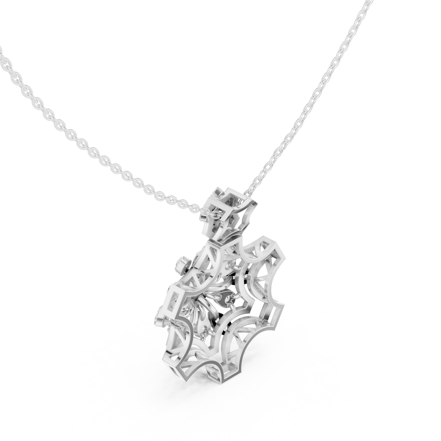 Ornate Diamond Mandala Pendant | Luxury Statement Necklace Piece | Crafted To Command Pure Attention