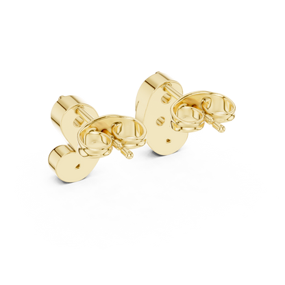 Prestige Curve Diamond | Stud Earrings Collection | Triple Tone Gold Statement Look