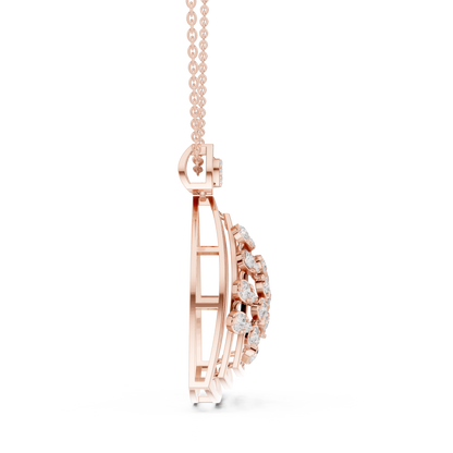 Opulent Trillion Diamond Constellation | Modern Open Framework | Statement Necklace For Power Dressing