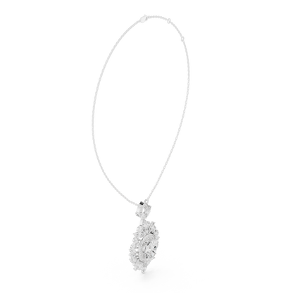 Seraphic Oval Magnate | Marquise Radiant Filigree | Elite Diamond Necklace Couture Piece