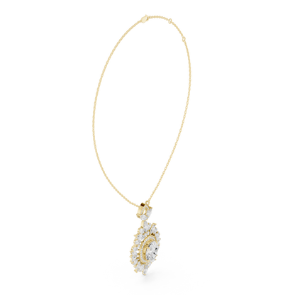 Seraphic Oval Magnate | Marquise Radiant Filigree | Elite Diamond Necklace Couture Piece