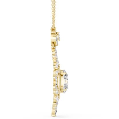 Seraphic Oval Magnate | Marquise Radiant Filigree | Elite Diamond Necklace Couture Piece