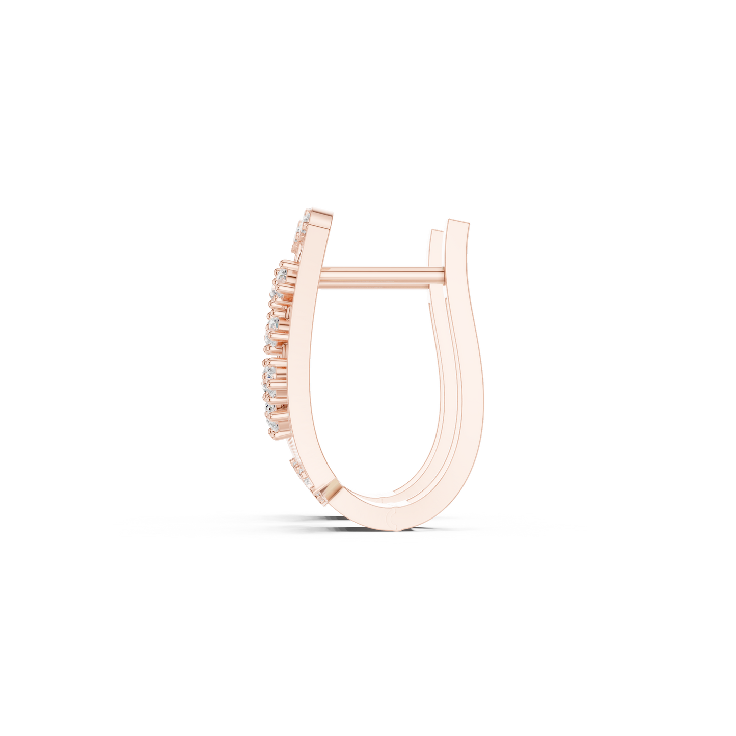 Sculptural Diamond Hoop Earrings for Women | Contemporary Fine Jewelry Statement Design