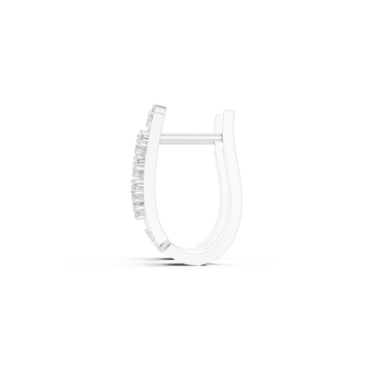 Sculptural Diamond Hoop Earrings for Women | Contemporary Fine Jewelry Statement Design