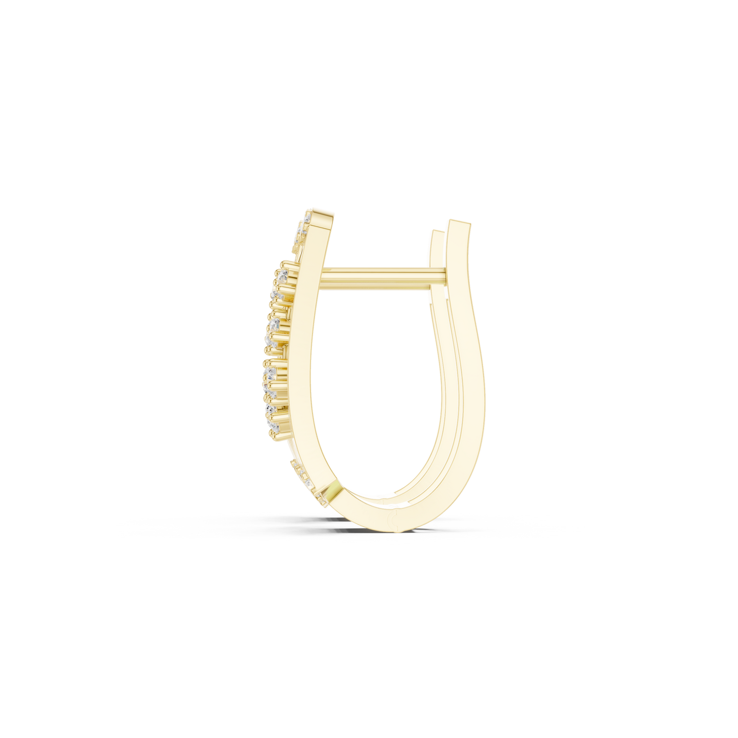 Sculptural Diamond Hoop Earrings for Women | Contemporary Fine Jewelry Statement Design