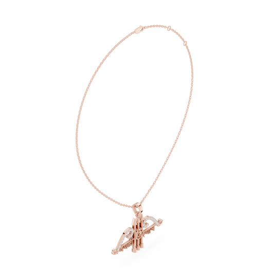 Sacred Khatu Shyam Trishul | Om Symbol Diamond Pendant | Blessed Three Tone Devotional Combo