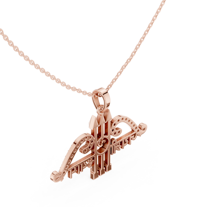 Sacred Khatu Shyam Trishul | Om Symbol Diamond Pendant | Blessed Three Tone Devotional Combo