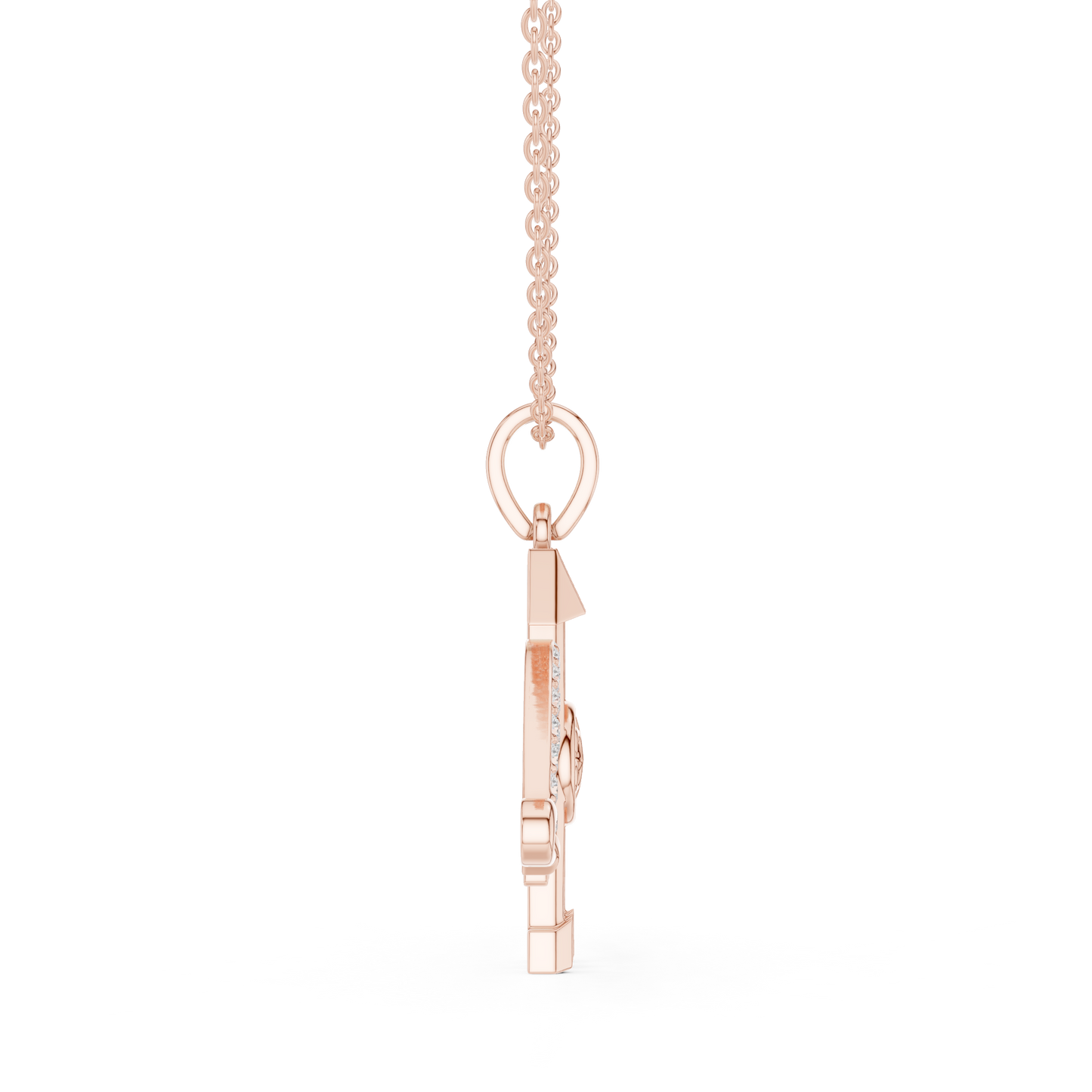 Sacred Khatu Shyam Trishul | Om Symbol Diamond Pendant | Blessed Three Tone Devotional Combo